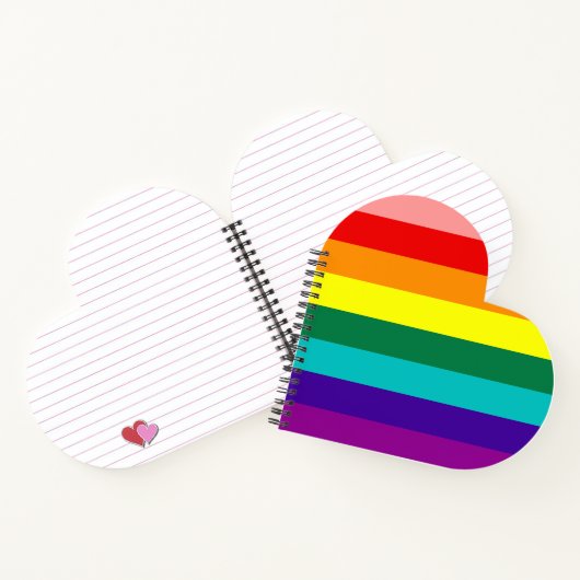 Carnet Premier drapeau Rainbow Pride (Intérieur)