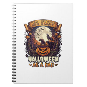Carnet Premier Halloween en tant que papa citrouille loup