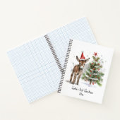 Carnet Premier Noël de l'âne de bébé doux, coutume (Intérieur)