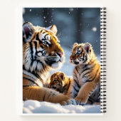 Carnet "Première chute de neige des petits tigres" (Dos)