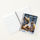 Carnet "Première chute de neige des petits tigres" (Intérieur)