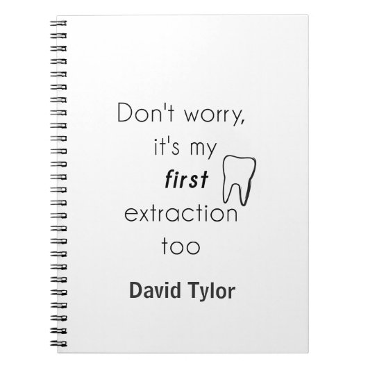 Carnet Première extraction de dents ! (Devant)