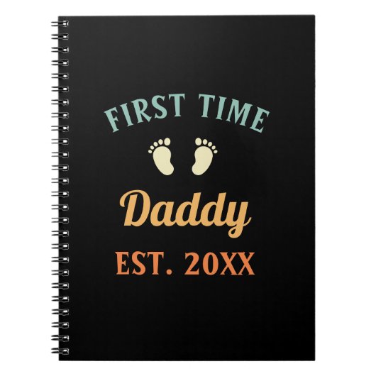 Carnet Première Fête des pères de paternité papa (Devant)