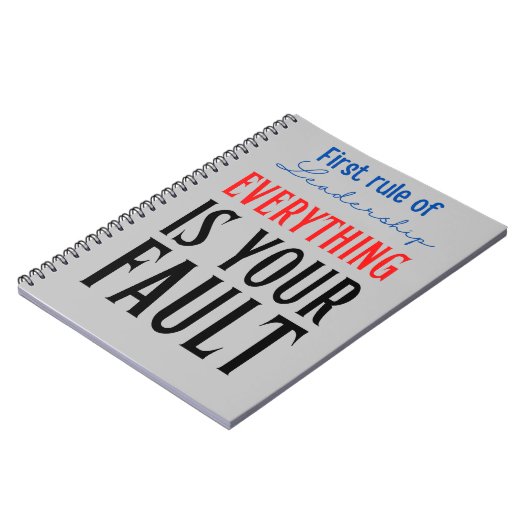 Carnet première règle de leadership (Côté gauche)