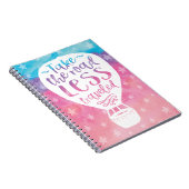 Carnet Prendre la route moins voyagé Quote d'aquarelle (Côté Droit)