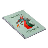 Carnet Prenez garde de la peinture de dragons (Côté Droit)