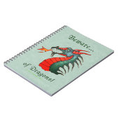 Carnet Prenez garde de la peinture de dragons (Côté gauche)