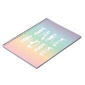 Carnet "Prenez note" Pastel Rainbow (Côté gauche)
