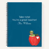 Carnet Prenez note Votre grand professeur, Appréciation d (Devant)