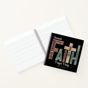 Carnet Prénom   Mignons Versets de la Bible colorés Typog