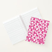 Carnet Préparatoire Daisy Bloom – Rose Chaud & Monogramme (Intérieur)