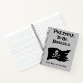 Carnet Préparez-vous à embarquer Black Pirate Flag (Intérieur)