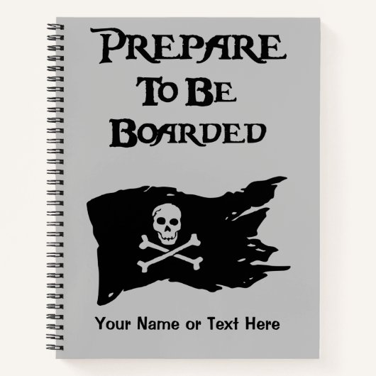 Carnet Préparez-vous à embarquer Black Pirate Flag (Devant)