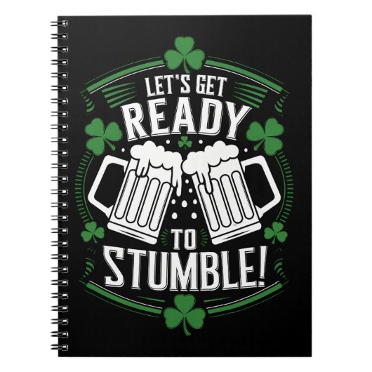 Carnet Préparons-nous à trébucher Drôle de St Patrick (Devant)