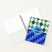 Carnet Preppy Blue Raspberry Lemonade Argyle and Checks (Intérieur)