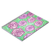 Carnet Preppy Rose Garden Floral Print (Côté gauche)