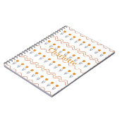 Carnet Preppy Super Stripe Tulip Motif (Côté gauche)