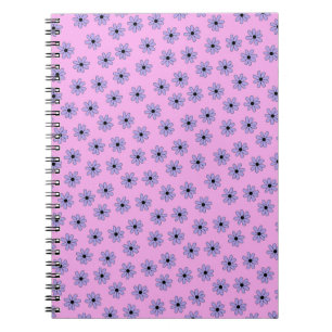 Carnet Preppy violet bleu Hippie Motif