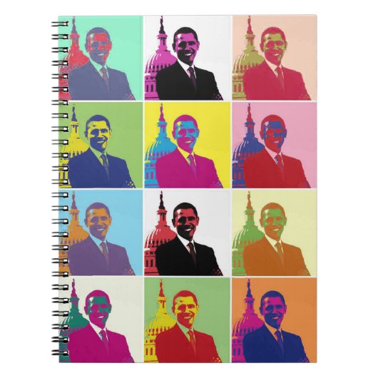 Carnet Président Obama Pop Art (Devant)
