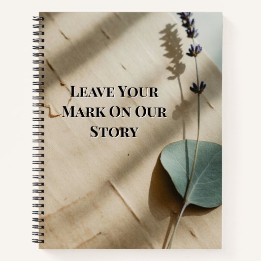 Carnet Pressed Rose Keepsake Guest Book | Heirloom Floral (Devant)