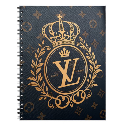 Carnet Prestige Ballpoint Pen – Royal Monogram "N" in Gol (Devant)