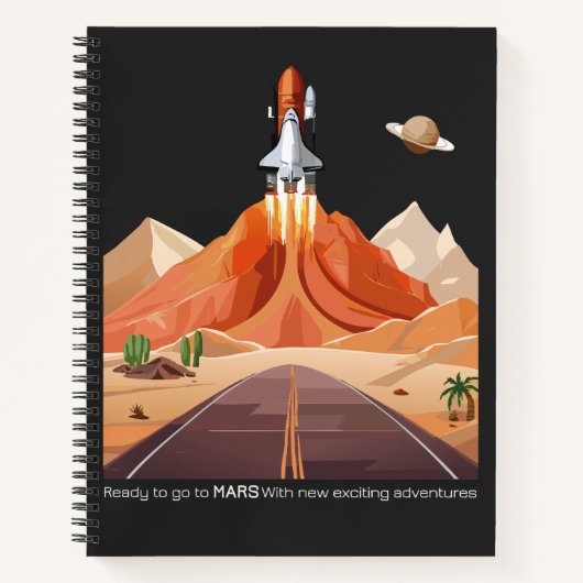 Carnet Prêt à aller sur Mars (Devant)