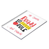 Carnet Prêt À Régler La Règle Et Apple (Côté gauche)