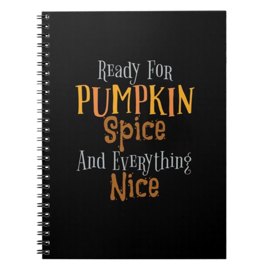 Carnet Prêt Pour Citrouille Spice Et Tout Nice Classi (Devant)