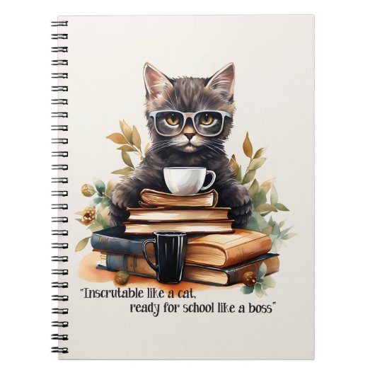 Carnet Prêt Pour L'École Comme Un Patron (Devant)