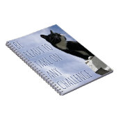 Carnet Prêt Pour Un Challenge Chat Motivational Slogan (Côté Droit)