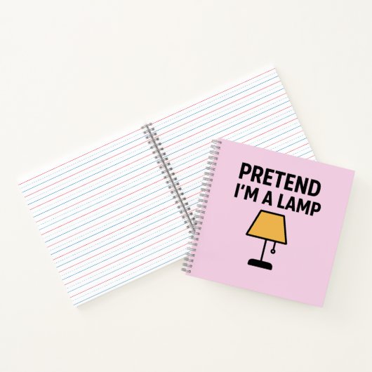 Carnet Pretend I’m A Lamp Funny Lamp Notebook (Intérieur)