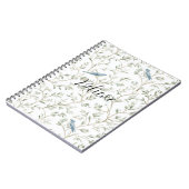 Carnet Pretty Blue Birds Believe (Côté gauche)