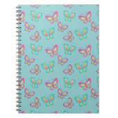 Carnet Pretty Butterfly Pattern Blue (Devant)
