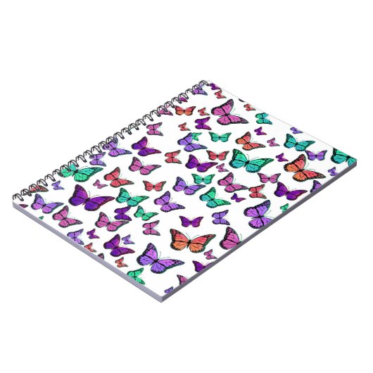 Carnet Pretty Colorful Butterflies Pattern (Côté gauche)