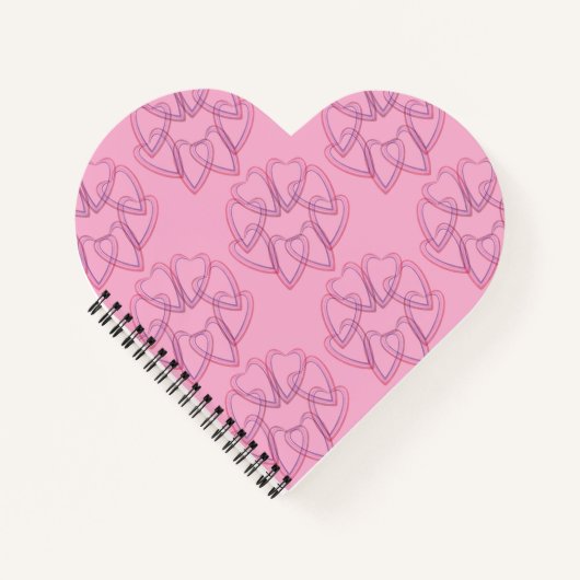 Carnet Pretty heart circle pattern (Devant)
