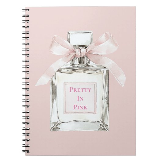Carnet Pretty in Pink Blush Bow Perfume Bottle (Devant)