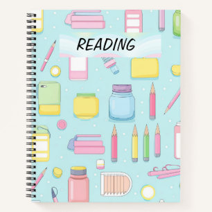 CARNET PRETTY PASTEL COLORED SCHOOL FOURNITURES
