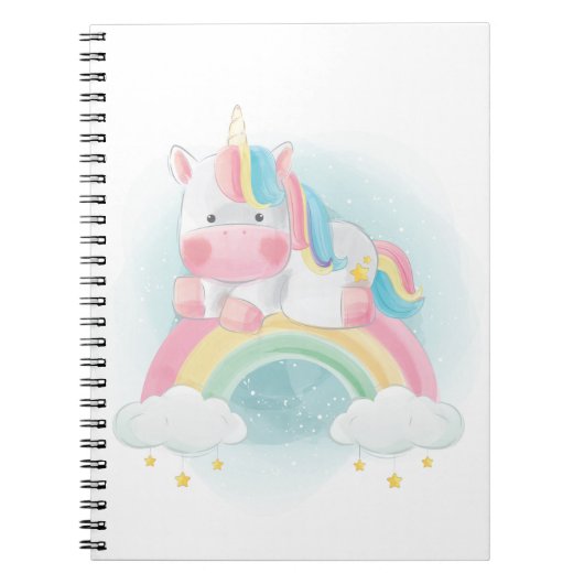 Carnet Pretty Pastel Unicorn (Devant)