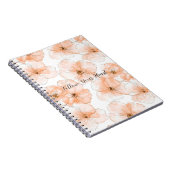 Carnet Pretty Peach Flowers (Côté Droit)
