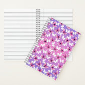 Carnet Pretty Pink and White Butterfly Spiral Notebook (À l'intérieur)