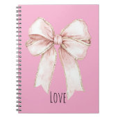 Carnet Pretty Pink Bow (Devant)