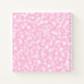Carnet Pretty Pink Bubbles Monogram Square (Dos)