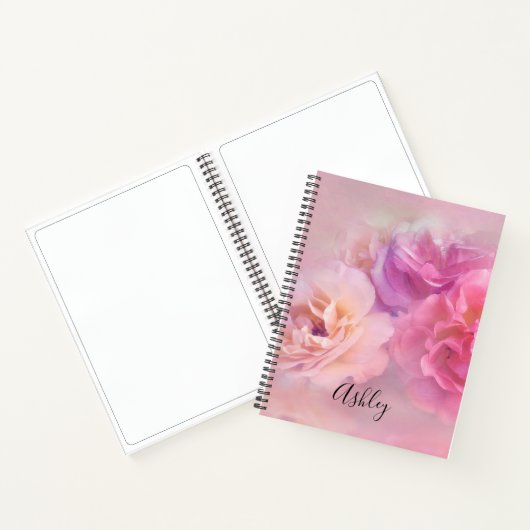 Carnet Pretty Pink Carnations Stylish (Intérieur)
