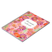 Carnet Pretty Poppies aquarelle (Côté gauche)