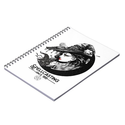 Carnet Pretty Witch & Black Cat Wiccan Wicca Spellcasting (Côté gauche)