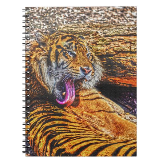 Carnet Prévenir Tigre de Sumatran Big Cat Art de la faune (Devant)