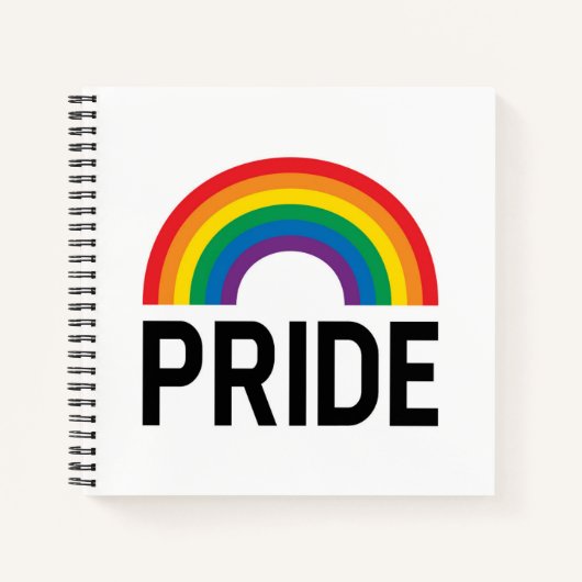 Carnet Pride arc-en-ciel (Devant)