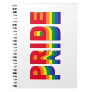 Carnet Pride lgbt lgbtq queer gay rainbow colors white