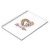 Carnet Pride Papillon Cœur Amour Est Amour Conception de (Côté gauche)