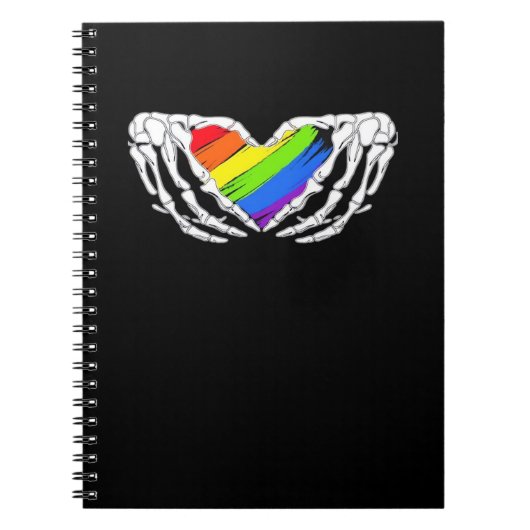 Carnet Pride - Pride Skeleton mains avec coeur 2 Classic (Devant)